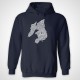 Islay Type Map Hoodie - Navy