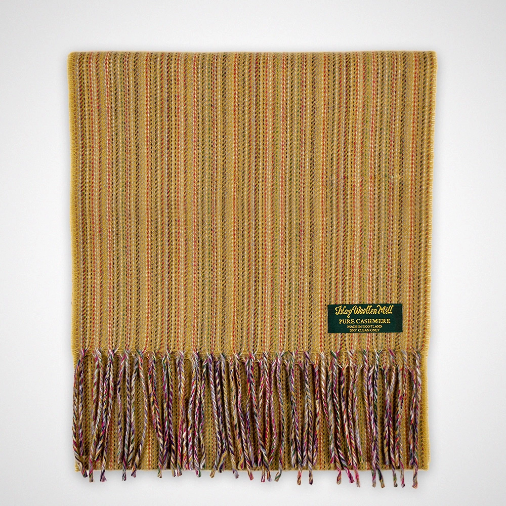 Striped Cashmere Scarf - Image 4