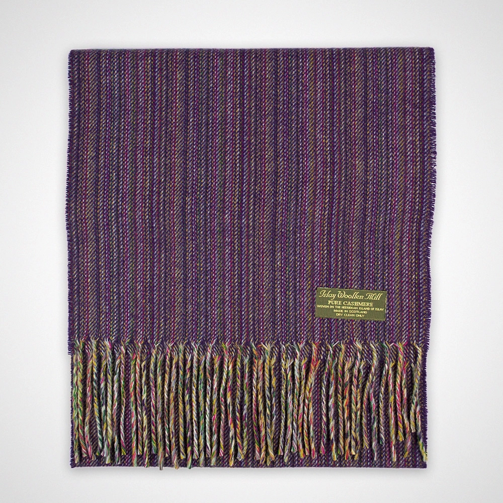 Striped Cashmere Scarf - Image 3