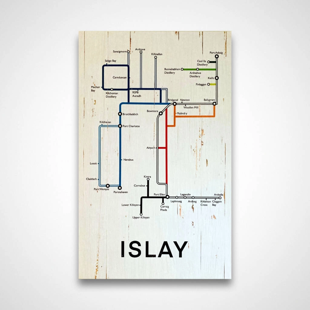 Islay Underground-Style Map
