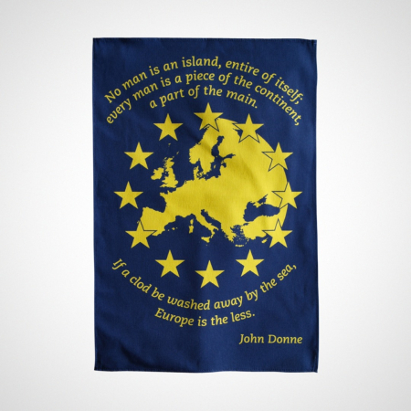 No Man Is An Island Tea Towel